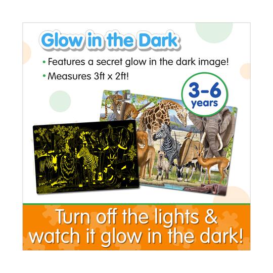 Puzzle Doubles! - Glow in the Dark Wildlife: 100 Pcs